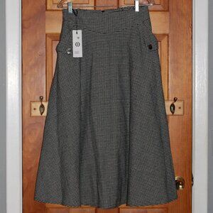 Io Houndstooth Maxi Skirt